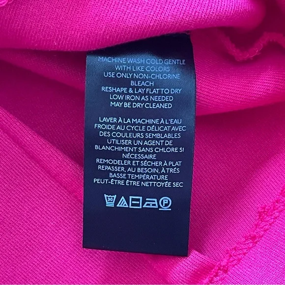 Maeve Anthropologie Hot Pink Corset Tie Back Top - Picture 6 of 9